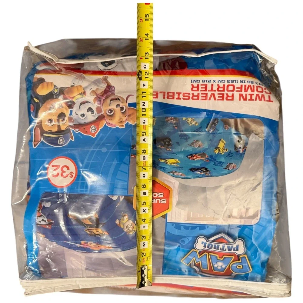 Paw‎ Patrol Twin Reversible Comforter Blue Super Soft Kids Bedding